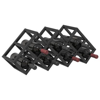 Wine Rack for 9 Bottles - 63 x 16.5 x 25 cm - Powder-coated Steel