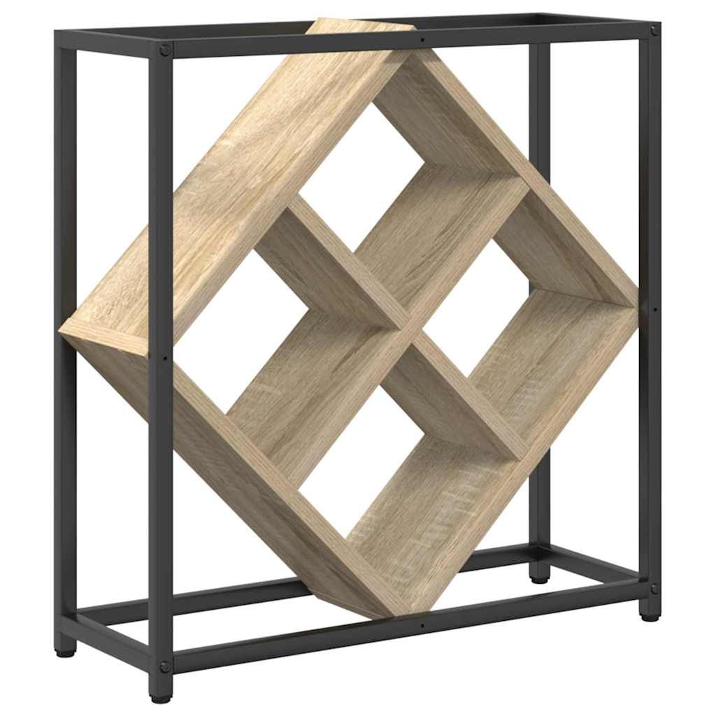 Wine Rack Sonoma Oak 51x18x52,5 cm Engineered Wood