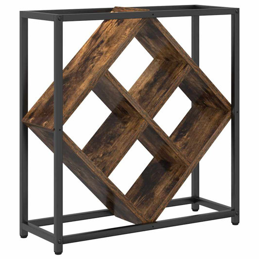Wine Rack Smoked Oak 51x18x52,5 cm Engineered Wood