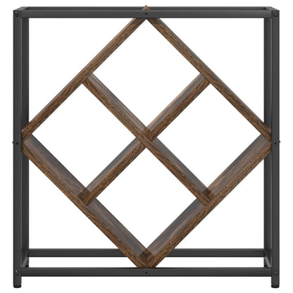Wine Rack Smoked Oak 51x18x52,5 cm Engineered Wood