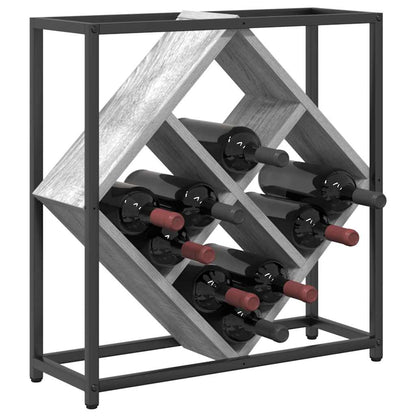 Wine Rack Grey Sonoma 51x18x52,5 cm Engineered Wood