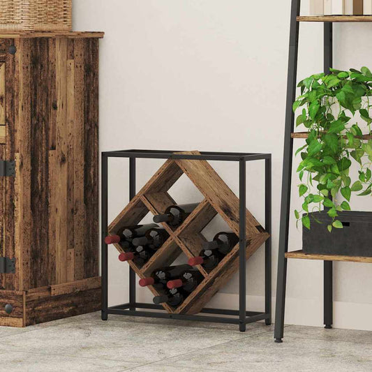 Wine Rack Old Wood 51x18x52,5 cm Engineered Wood