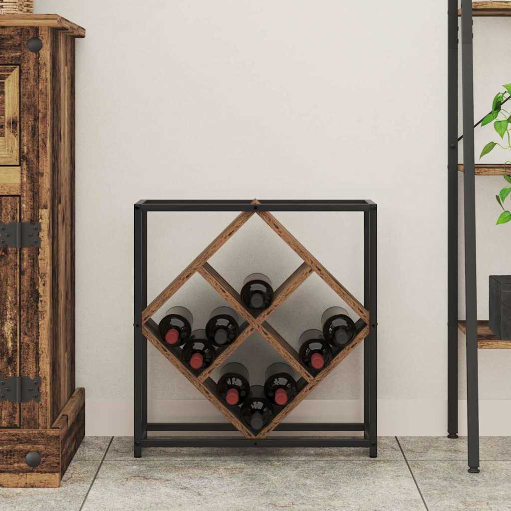 Wine Rack Old Wood 51x18x52,5 cm Engineered Wood