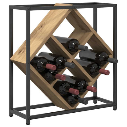 Wine Rack Artisan Oak 51x18x52,5 cm Engineered Wood