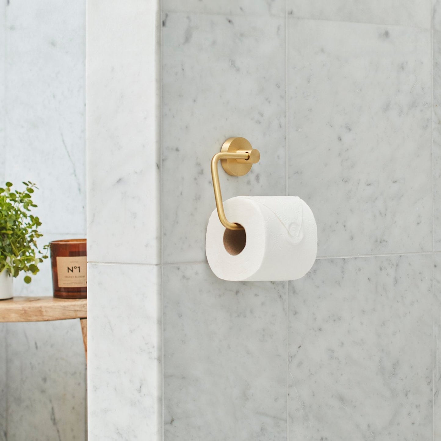 Smedbo Home Toilet Roll Holder HV341 Brushed Brass