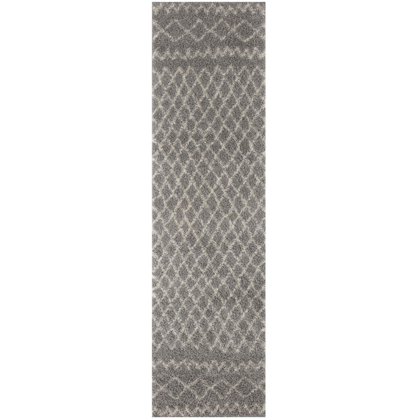 Moroccan Grey Shaggy Rug | 910