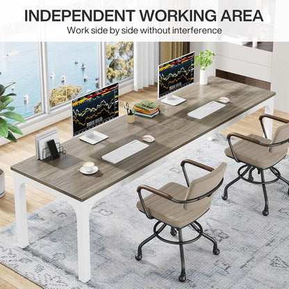 200cm Executive Conference & Computer Desk | Industrial Minimalist