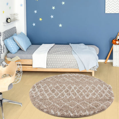 Moroccan Beige Shaggy Rug | 920