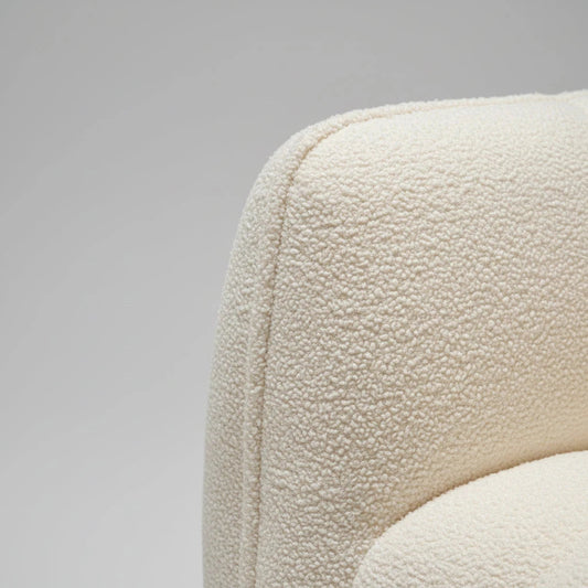 Cloud Comfort Bouclé Armchair - Terracotta Channel Tufted