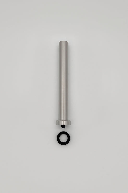 Zack Tubo Brushed Stainless Steel Toilet Brush Handle Without Lid (Lower Part only) 940284S