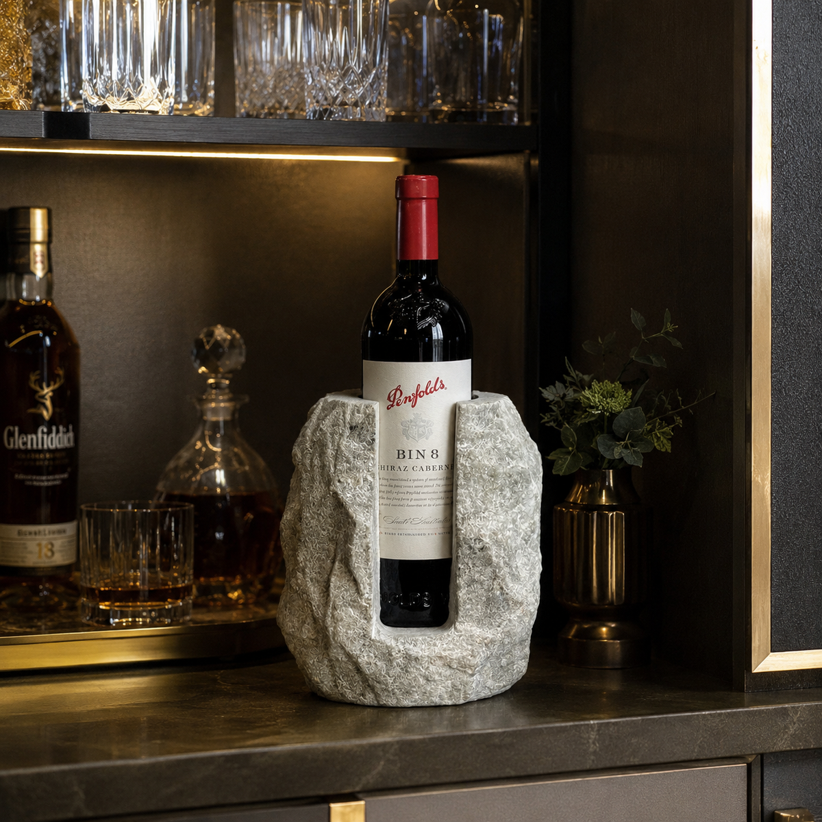 Solid Marble Wine Bottle Holder