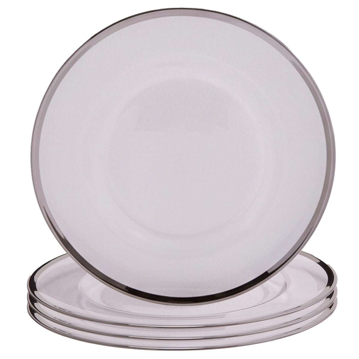 Side view of the glass charger plate showing its rounded profile