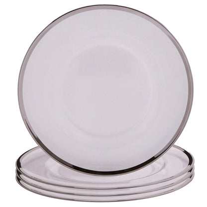 Side view of the glass charger plate showing its rounded profile