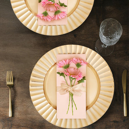 Dia Gold Finish Wave Charger Plate, 33cm