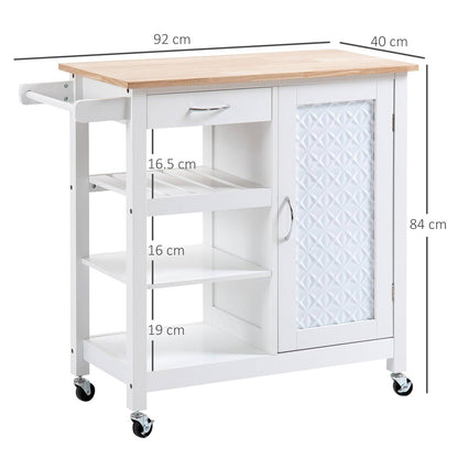 🍽️ Premium Kitchen Trolley - Mobile Storage & Serving Cart 🛒