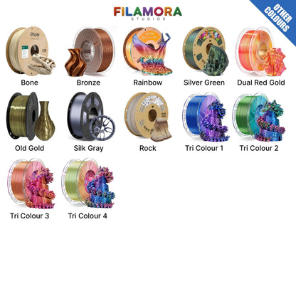Colour swatches of various colours of 3D-Printed Skull Whisky Bottle Holder