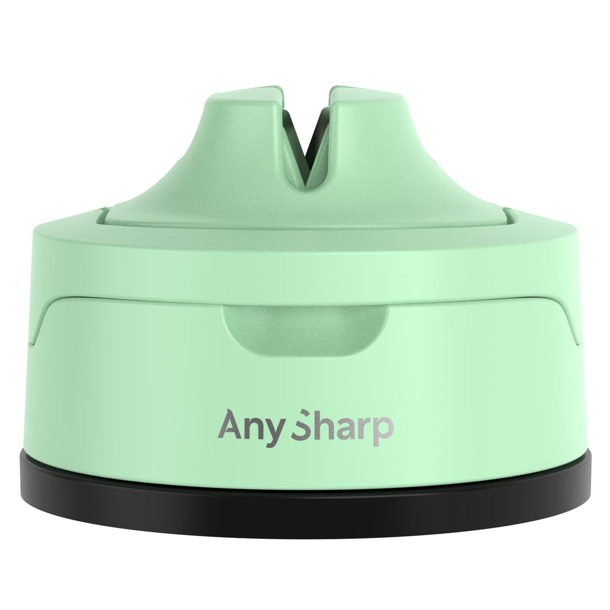 Mint green AnySharp Evo knife sharpener on a white background