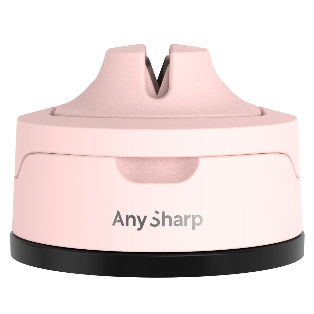 Pink AnySharp Evo knife sharpener on a white background