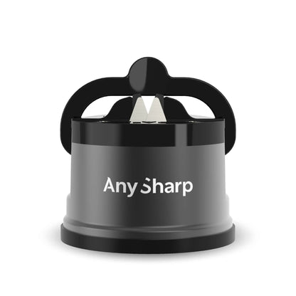 Black and grey Any Sharp sharpener on a white background