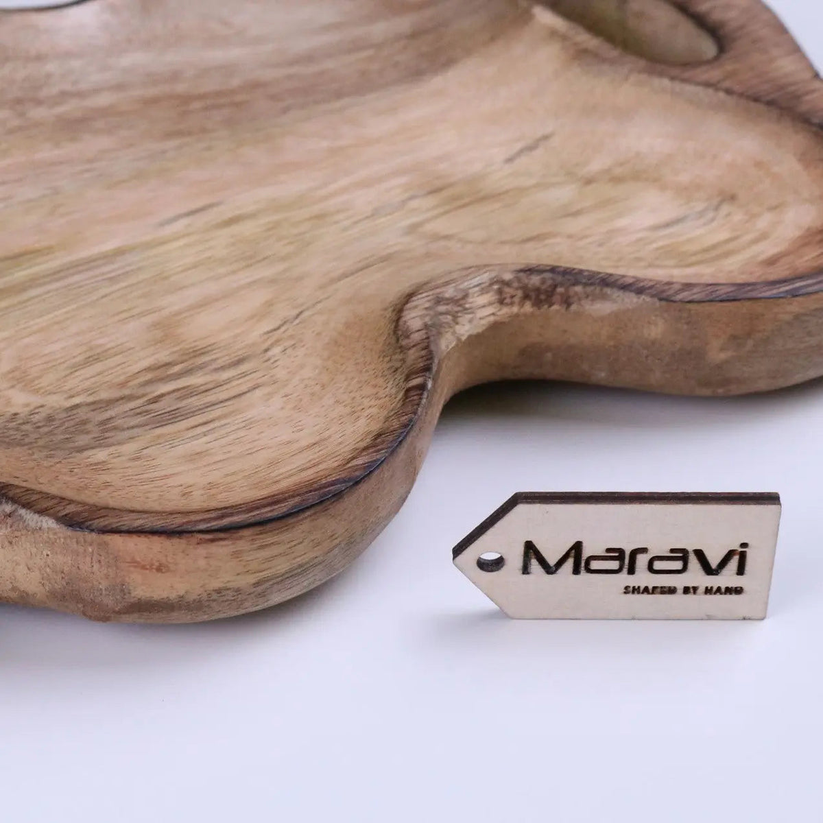 Amrola Mango Wood Serving Dish with Sculpted Handles