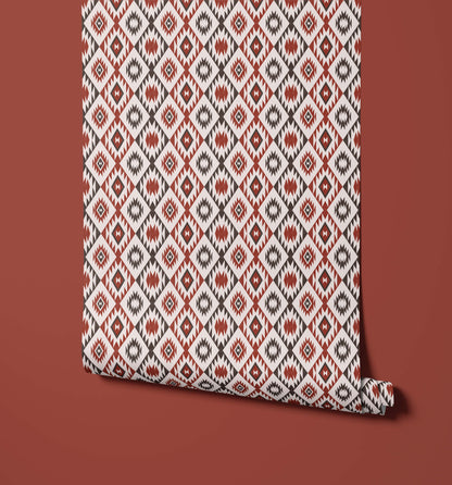 Bobbi Beck Azola Kilim Diamond Wallpaper