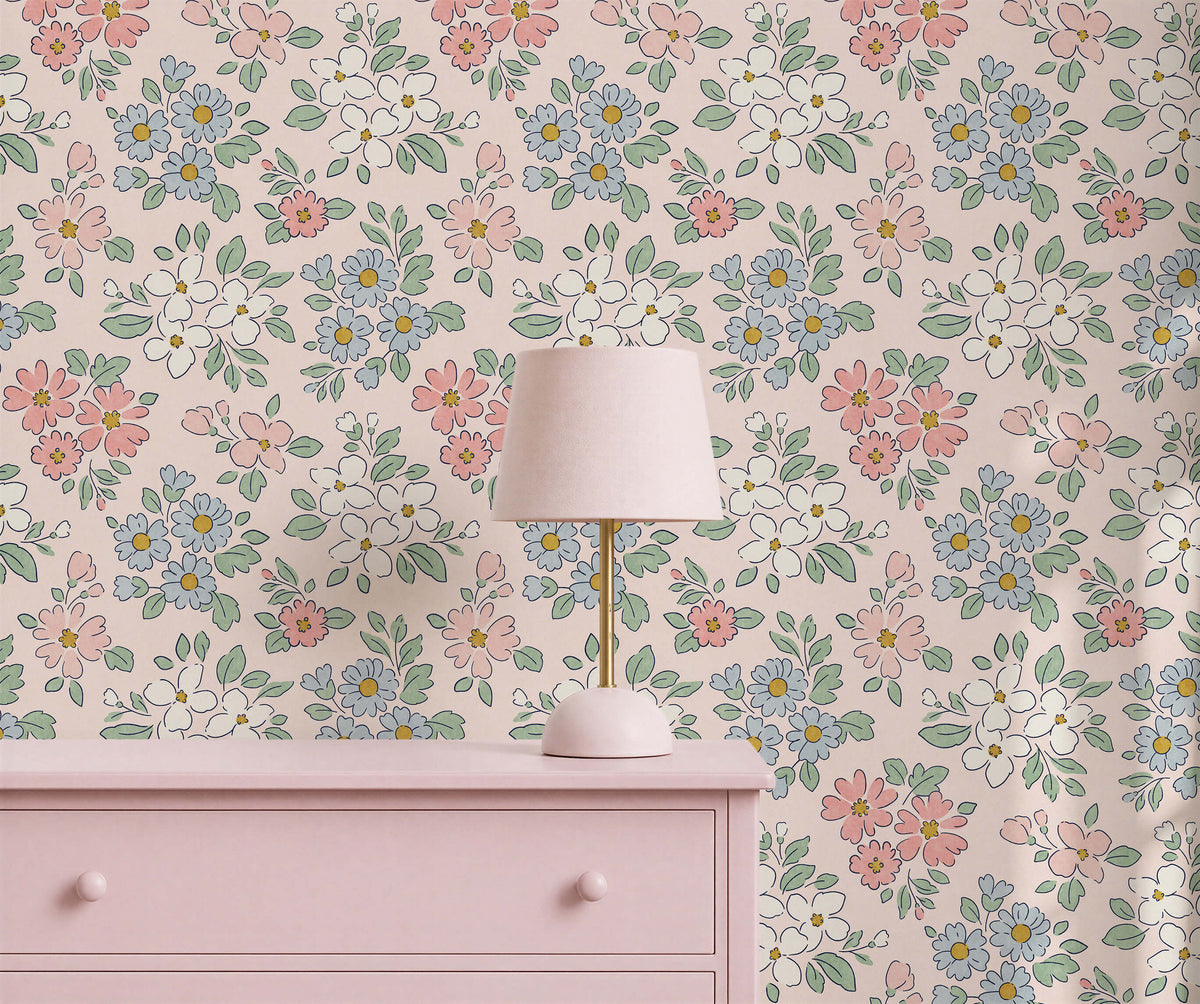 Bobbi Beck Bonnie Ditsy Floral Wallpaper