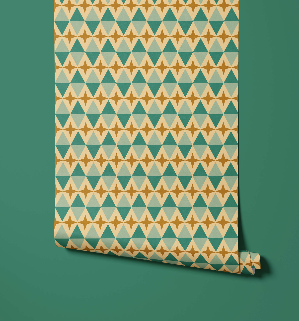 Bobbi Beck Celeste Mid Century Star Wallpaper
