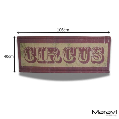 Circus Sign Canvas Wall Hanging Scroll 106 cm