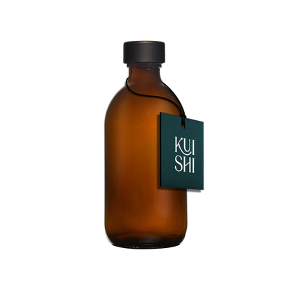 Amber Glass Bottle and Metal Cap