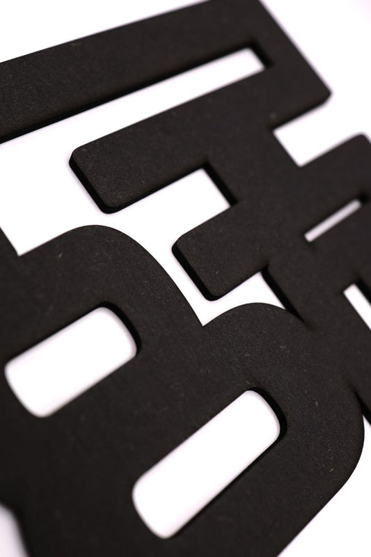 Luxury 'The Loo' Black Bathroom Sign