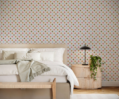 Bobbi Beck Coraje Mid Century Starburst Wallpaper