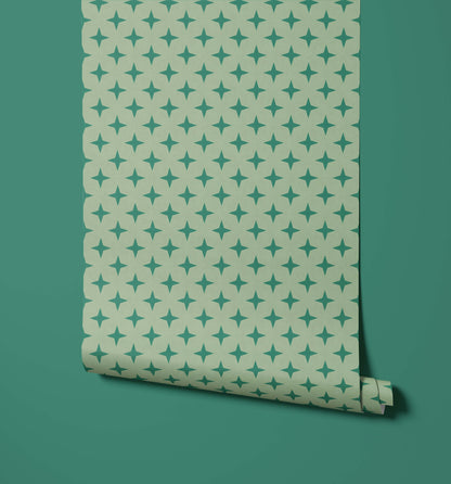 Bobbi Beck Coraje Mid Century Starburst Wallpaper