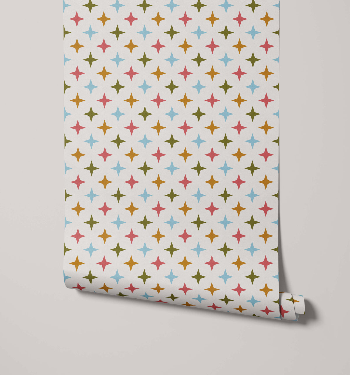 Bobbi Beck Coraje Mid Century Starburst Wallpaper