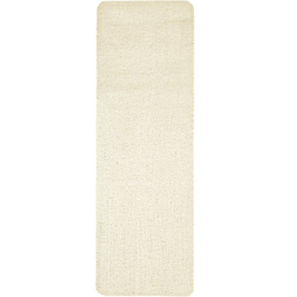Washable Ghost Ivory Shaggy Rug