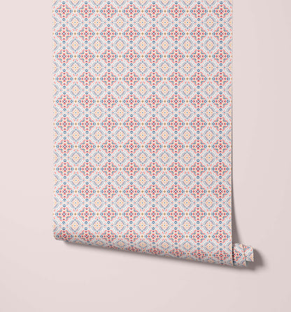 Bobbi Beck Cusco Talavera Tile Wallpaper