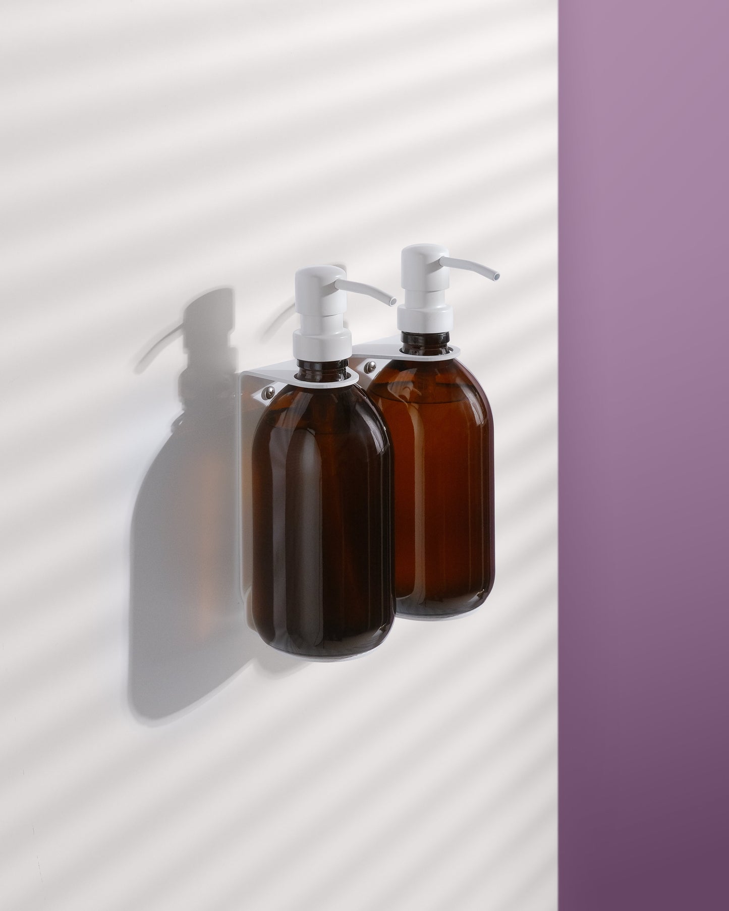 White Double Bottle Holder