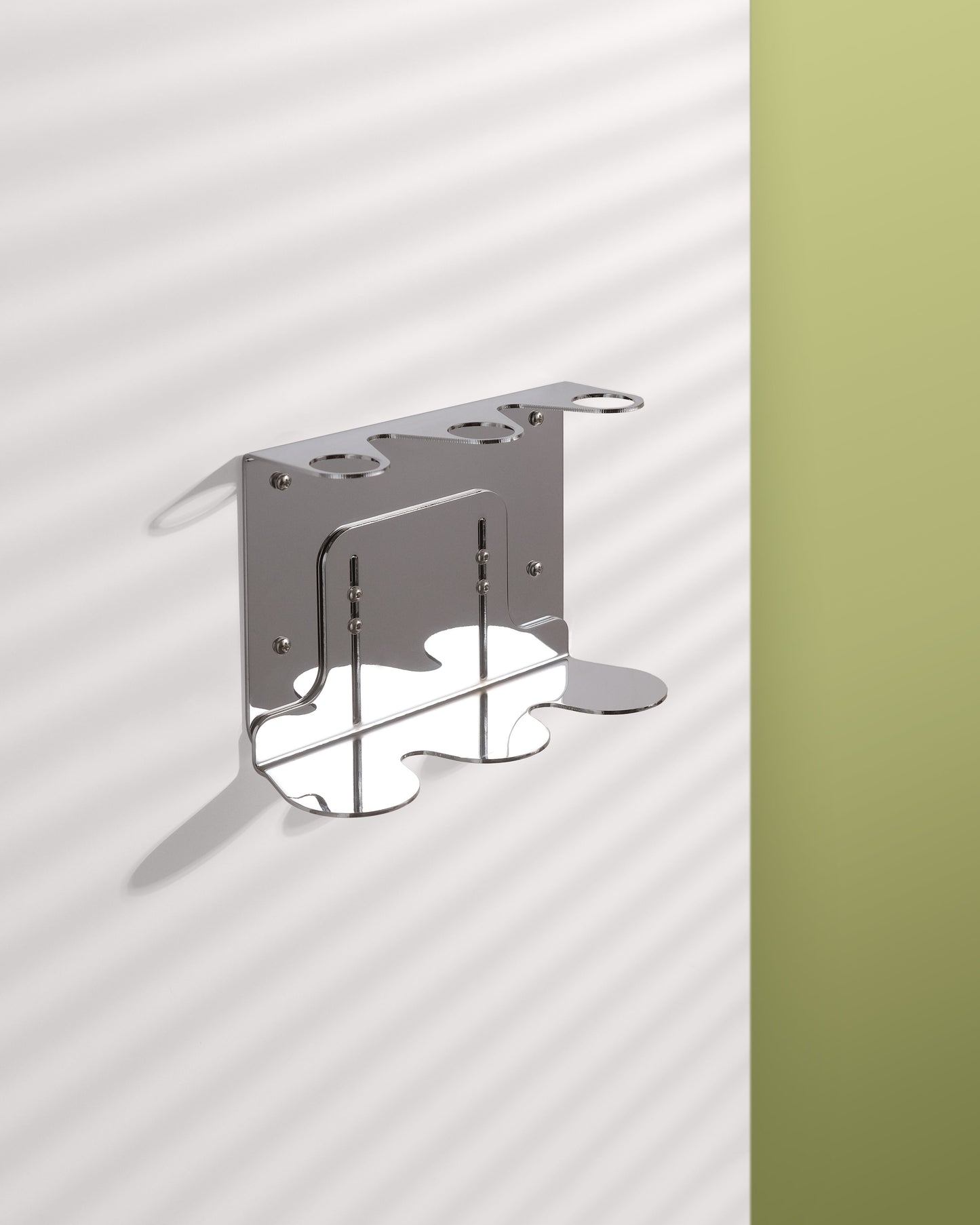 Chrome Triple Bottle Holder