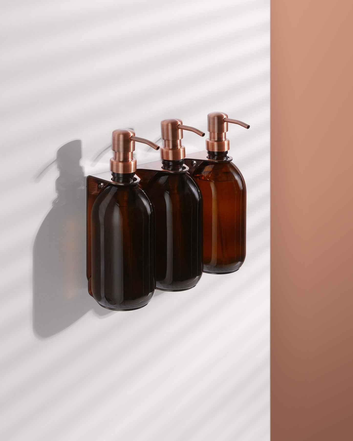 Copper Triple Bottle Holder