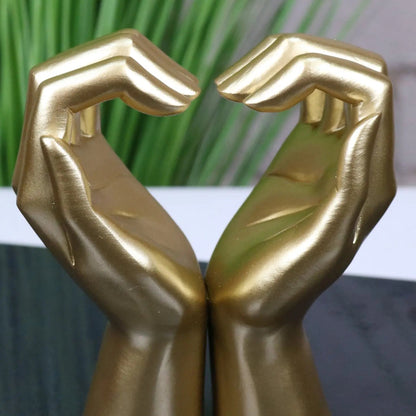 Darela Gold Heart Hands Ornament