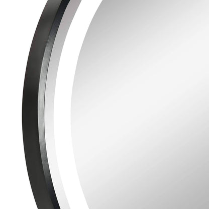 🪞 Kleankin Round LED Bathroom Mirror ✨ Illuminated Wall Mount with Smart Lighting