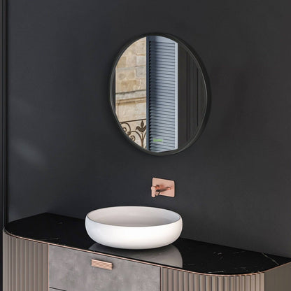 🪞 Kleankin Round Bathroom Mirror ✨ Modern Wall Mount Design