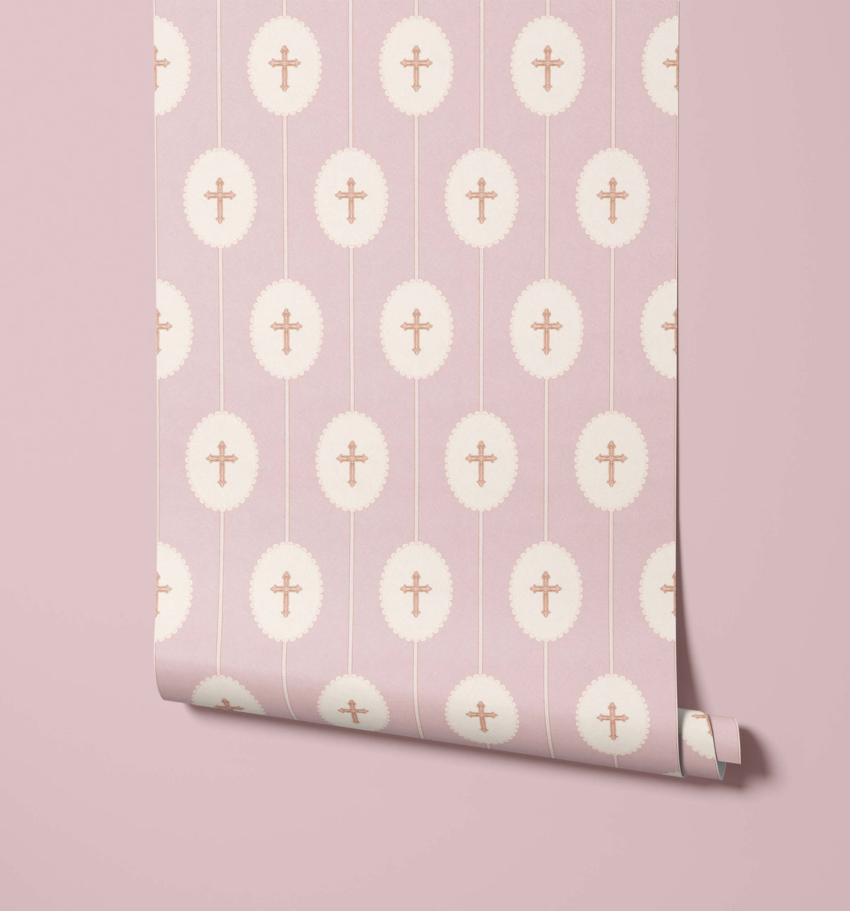 Bobbi Beck Esther Cross Medallion Wallpaper