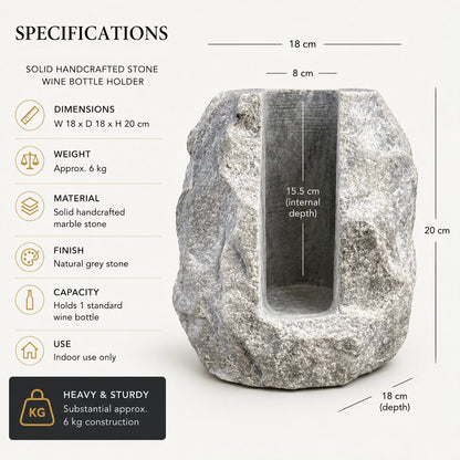 Solid Marble Wine Bottle Holder