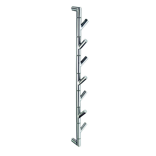 Smedbo Outline Lite FK630 Wall-Mounted Hook Rail — 7 Swivel Hooks