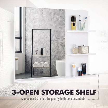 🪞 Kleankin Modern Bathroom Mirror ✨ Stylish Wall Mount Design