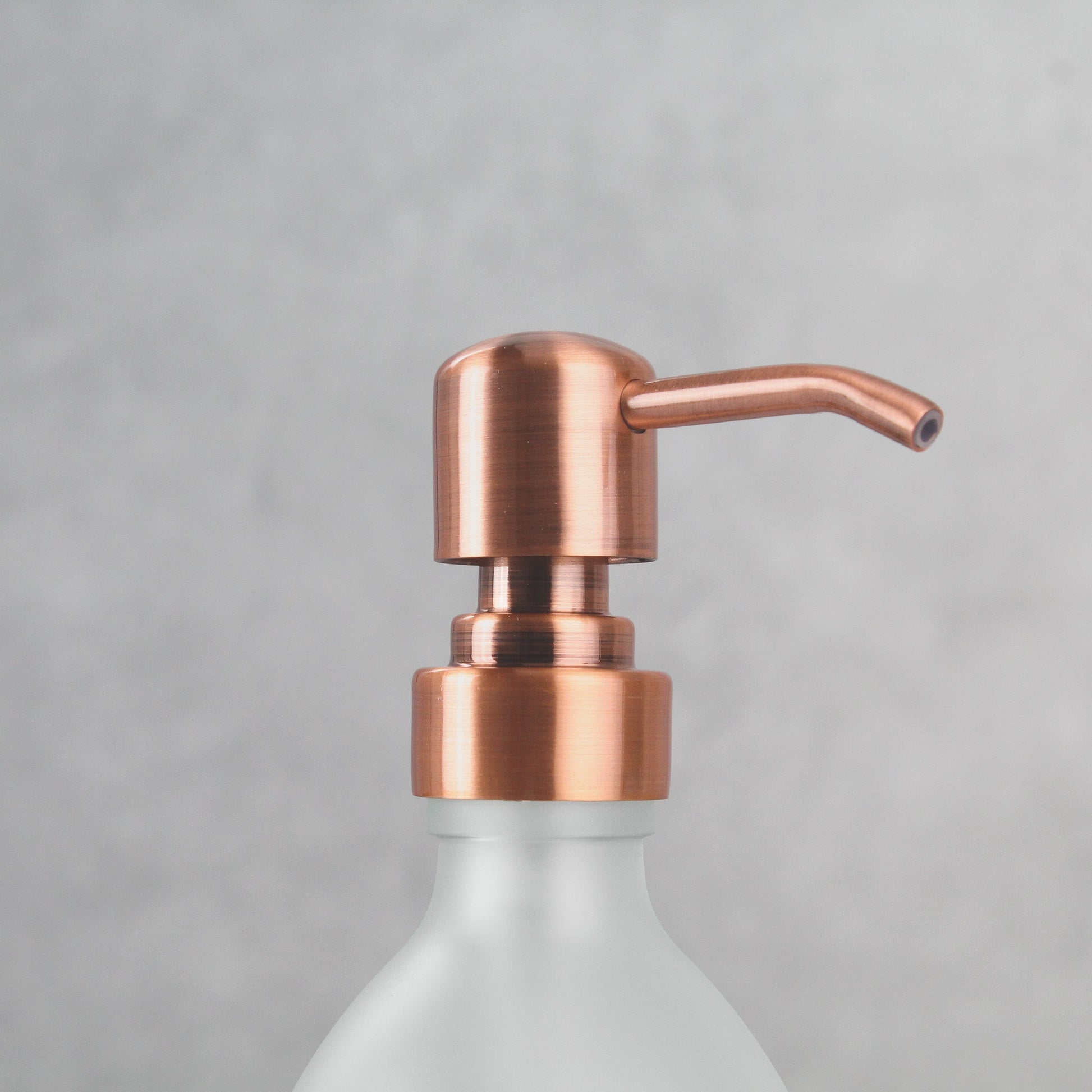 Namie Frosted White Glass Soap Dispenser Triple Set with Acacia Wood Tray
