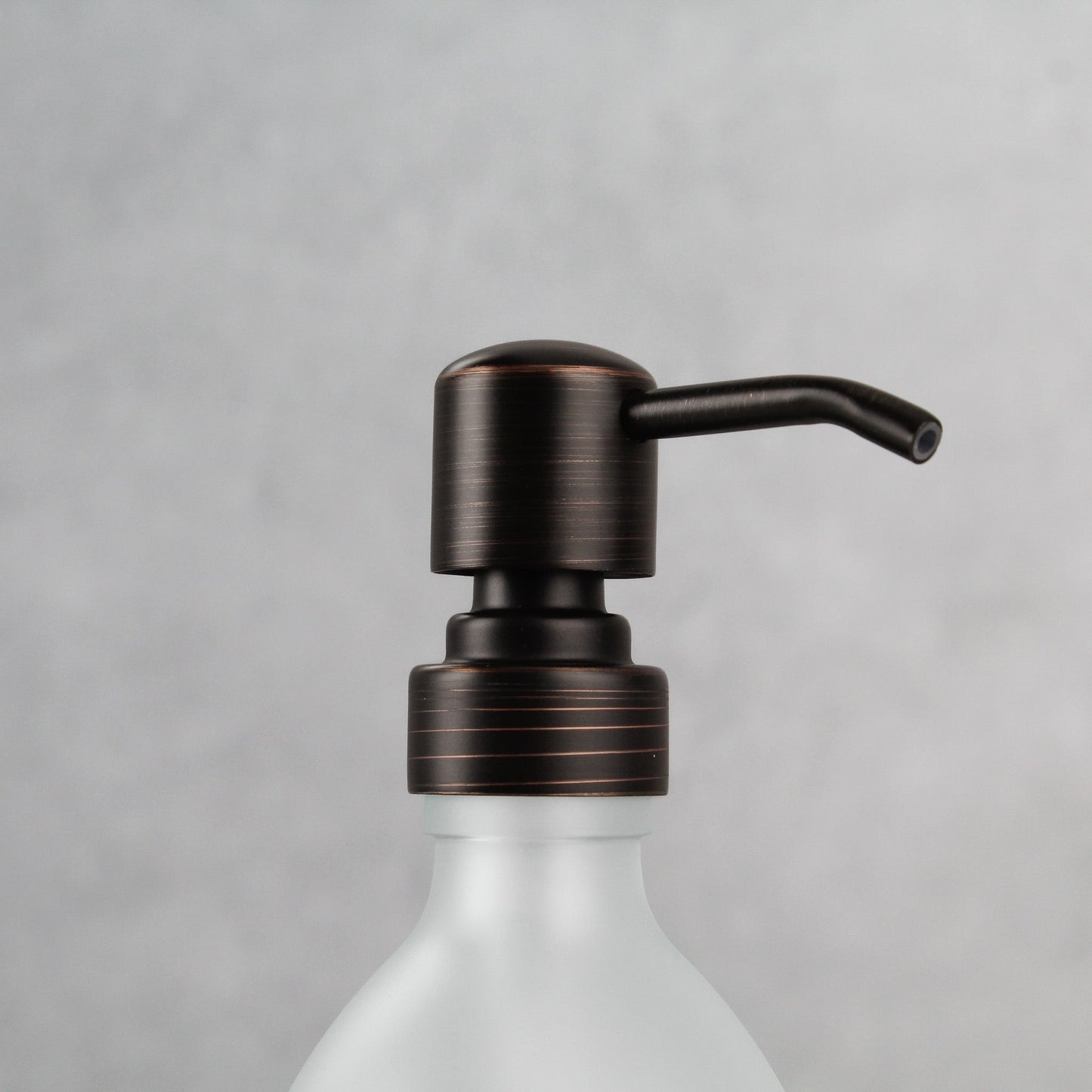 Namie Frosted White Glass Soap Dispenser Double Set with Acacia Wood Tray