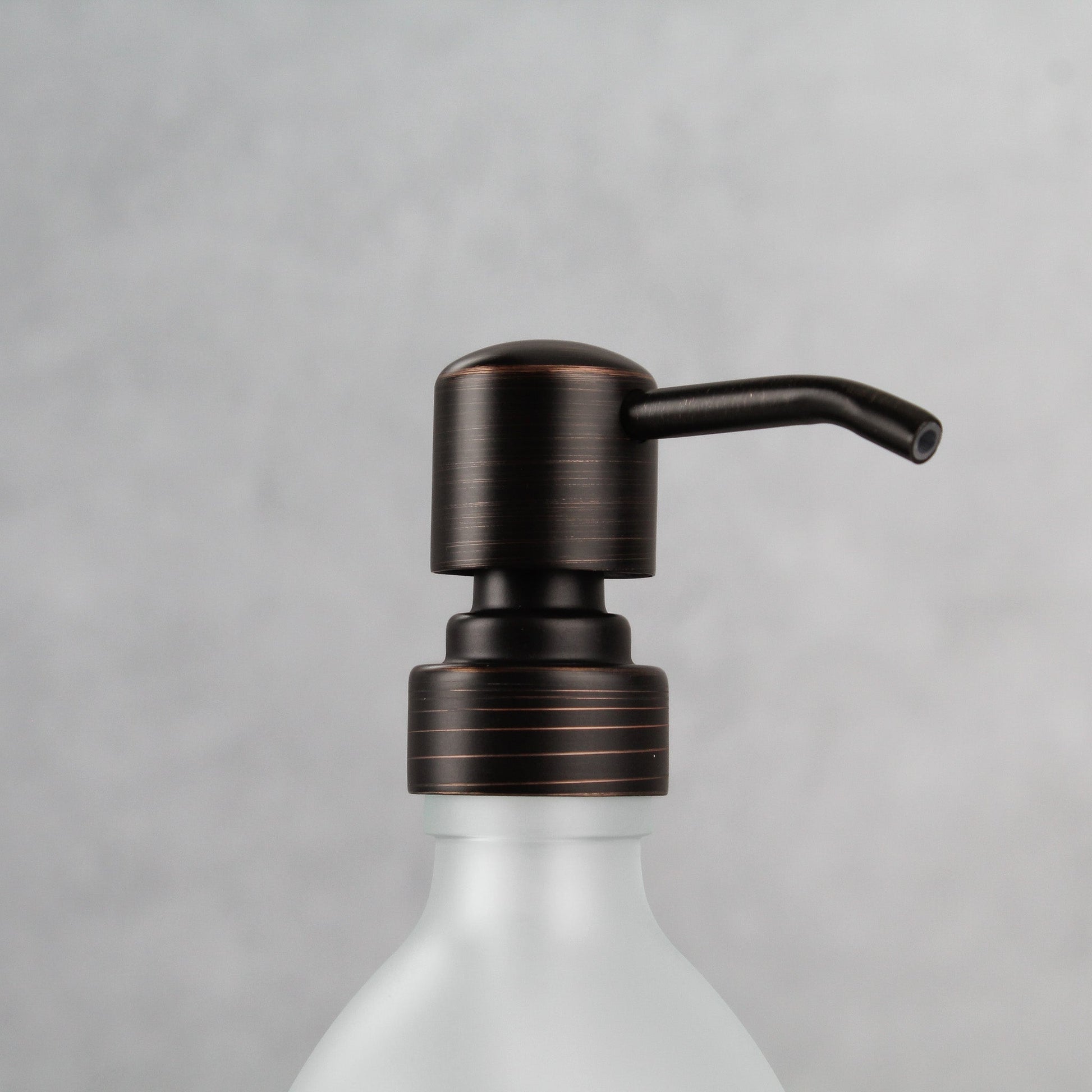 Namie Frosted White Glass Soap Dispenser Triple Set with Acacia Wood Tray