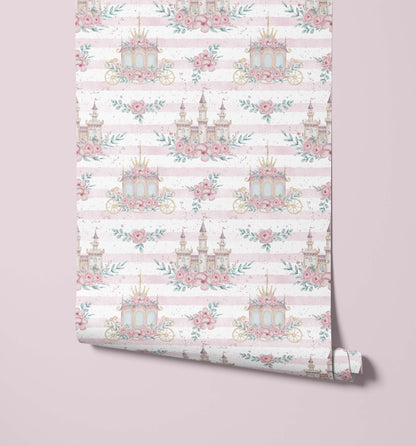 Bobbi Beck Fantasia Princess Castle Wallpaper