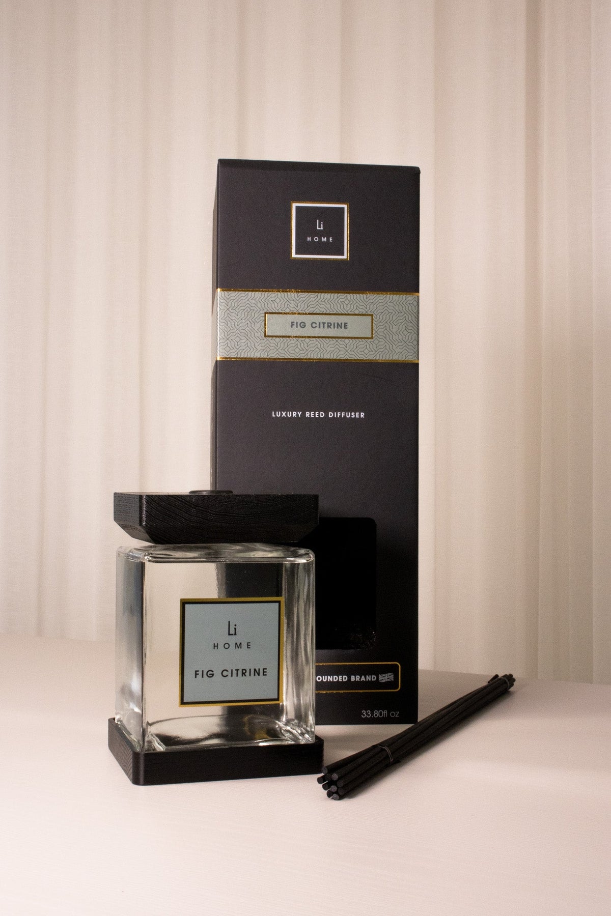 Lifestyle Home Collection Fig Citrine Square Reed Diffuser